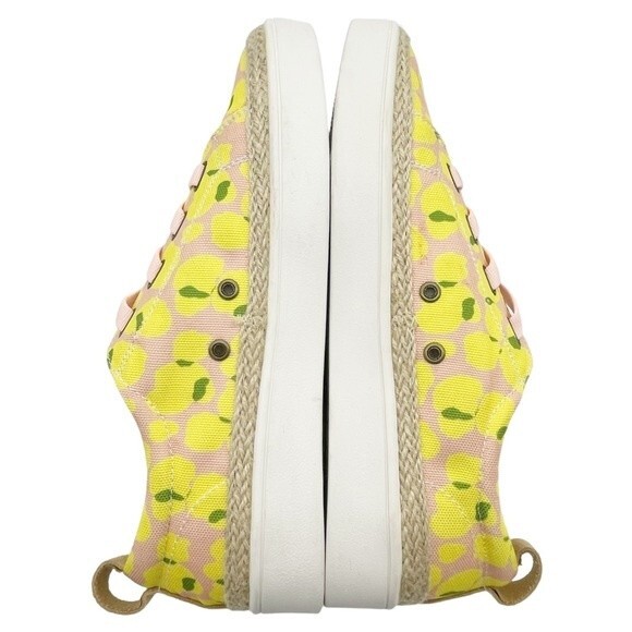 Spenco Malibu Lace Summer Platform Sneaker Bokeh Blush & Yellow Women’s Size 10 - Picture 12 of 16